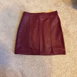 Abercrombie mini day leather skirt